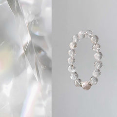 Bingyun | High Clarity Clear Quartz & Phantom Quartz Bracelet – Prosperity & Clarity