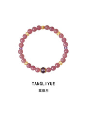 Tangliyue | Natural Lavender Pink Crystal Bracelet – Love & Positive Energy