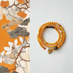 Lu Wei | Natural Amber Beaded Necklace – Warmth & Grace