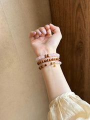 Yingshi | Natural Rose Quartz Bracelet – Chinese Elegance & Love Attraction
