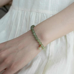 Yurui | Gradient Hetian Jade Bracelet – Serenity & Grace
