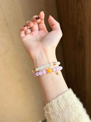 Mingxi | Natural Moonstone & Yellow Apatite Bracelet – Clarity & Joy