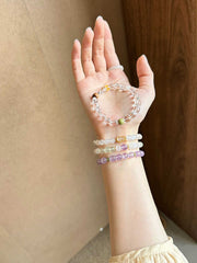 Muyu Xihe | Natural Raw Clear Quartz Bracelet – Emotional Balance & Clarity