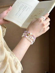 Muyu Xihe | Natural Raw Clear Quartz Bracelet – Emotional Balance & Clarity