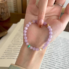 Zuihuayin | Natural Pink Kunzite Bracelet – Love & Emotional Heali