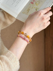 Tangliyue | Natural Lavender Pink Crystal Bracelet – Love & Positive Energy