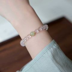 Huahe | Starlight Six-Point Rose Quartz Bracelet – Love & Radiance