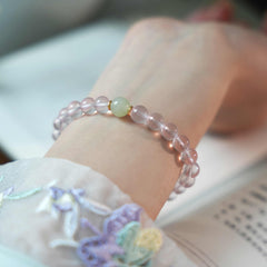 Huahe | Starlight Six-Point Rose Quartz Bracelet – Love & Radiance