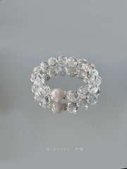 Bingyun | High Clarity Clear Quartz & Phantom Quartz Bracelet – Prosperity & Clarity