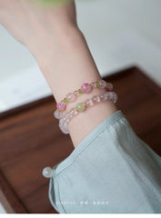 Huahe | Starlight Six-Point Rose Quartz Bracelet – Love & Radiance