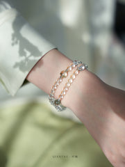 Yanluan | Clear Quartz & Green Phantom Bracelet – Abundance & Clarity