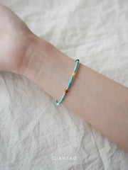 Yunshu | Multi-Gemstone Bracelet with Southern Red Agate, Pearl, Amber & Turquoise