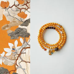 Lu Wei | Natural Amber Beaded Necklace – Warmth & Grace