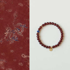 Zhuyao Hong | Garnet & Kyanite Bracelet – Love & Protection
