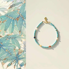 Yunshu | Multi-Gemstone Bracelet with Southern Red Agate, Pearl, Amber &amp; Turquoise