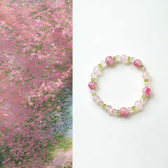 Xunhua | Rhodonite, Rose Quartz & Peridot Bracelet – Love & Renewal
