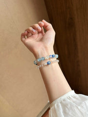 Ruohuai | Natural Clear Quartz & Kyanite Bracelet – Calm & Clarity
