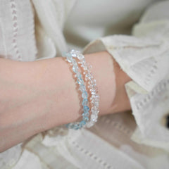 Fengling | Gradient Aquamarine Wrap Bracelet – Calm & Good Fortune