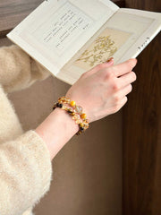 Fuguang Jingrui | Tiger’s Eye & Citrine Bracelet – Wealth & Positive Energy