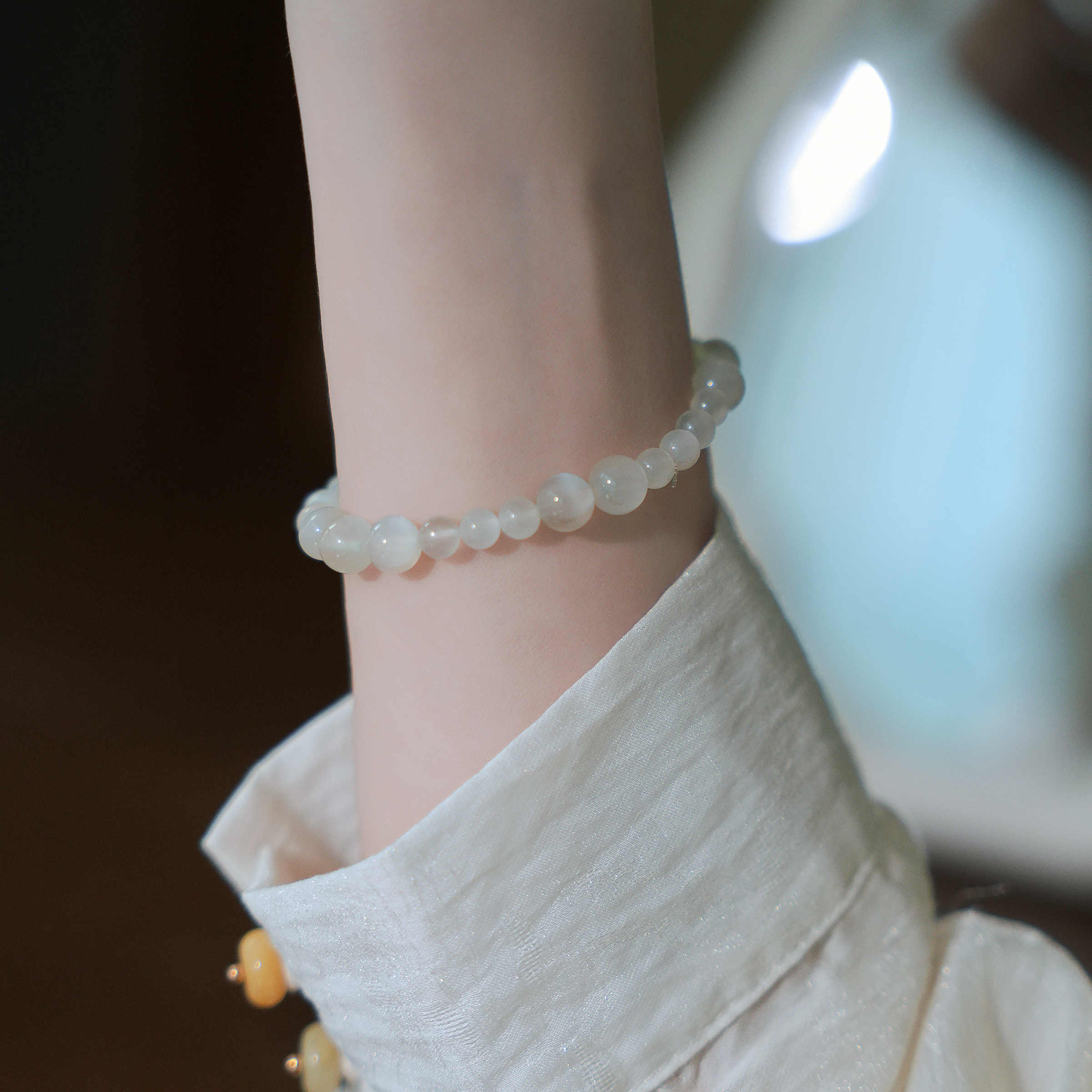 Xiaotingyue | Moonstone Bracelet – Light & Good Fortune