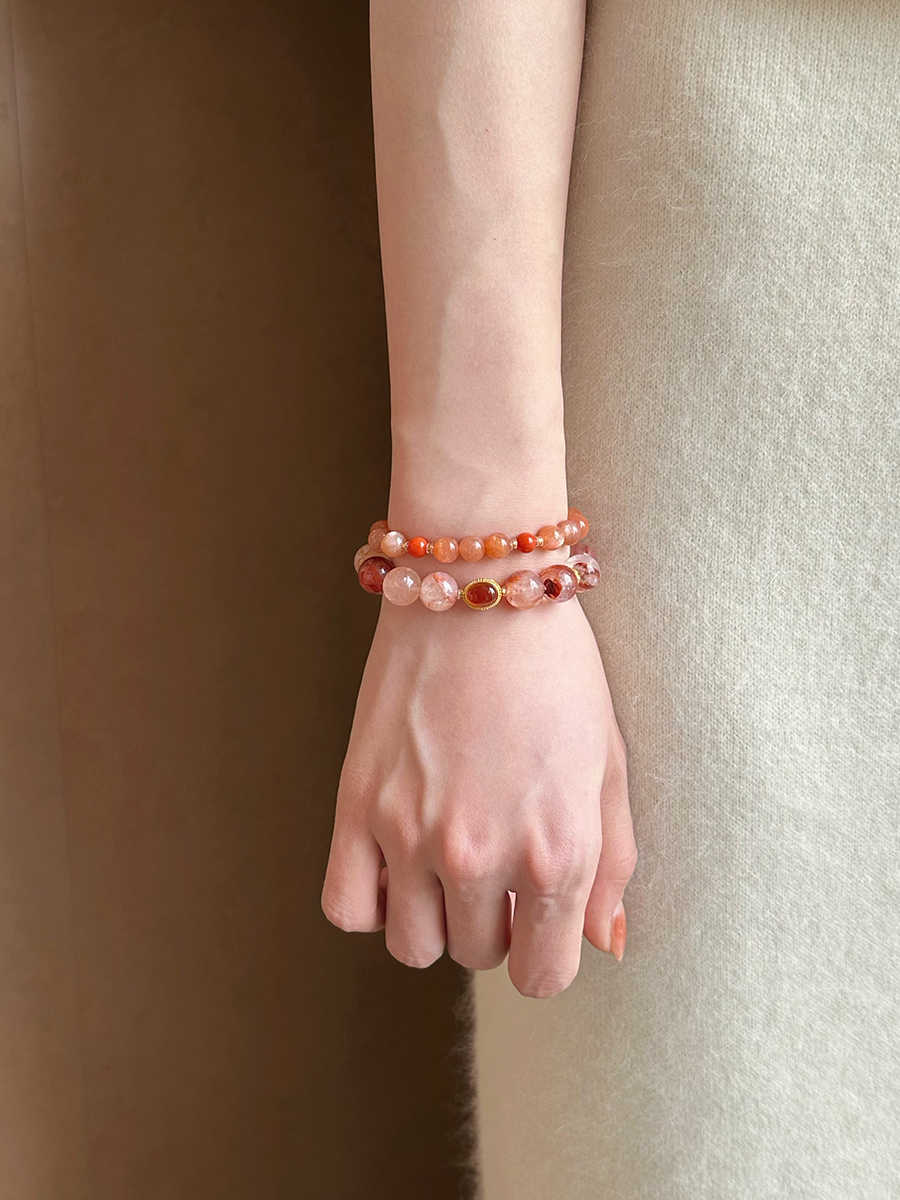 Chimeng Li | Red Rutilated Quartz Bracelet – Luck & Vitality
