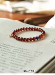 Zhuyao Hong | Garnet & Kyanite Bracelet – Love & Protection
