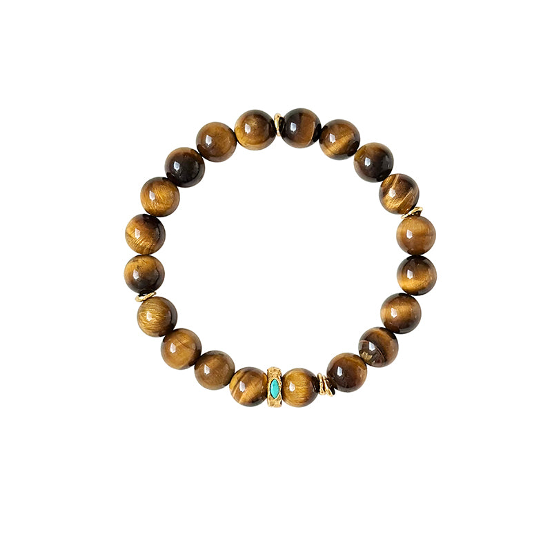 Liuguang Jinzhan | Natural Tiger’s Eye Bracelet – Confidence & Protection