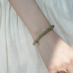 Yurui | Gradient Hetian Jade Bracelet – Serenity & Grace