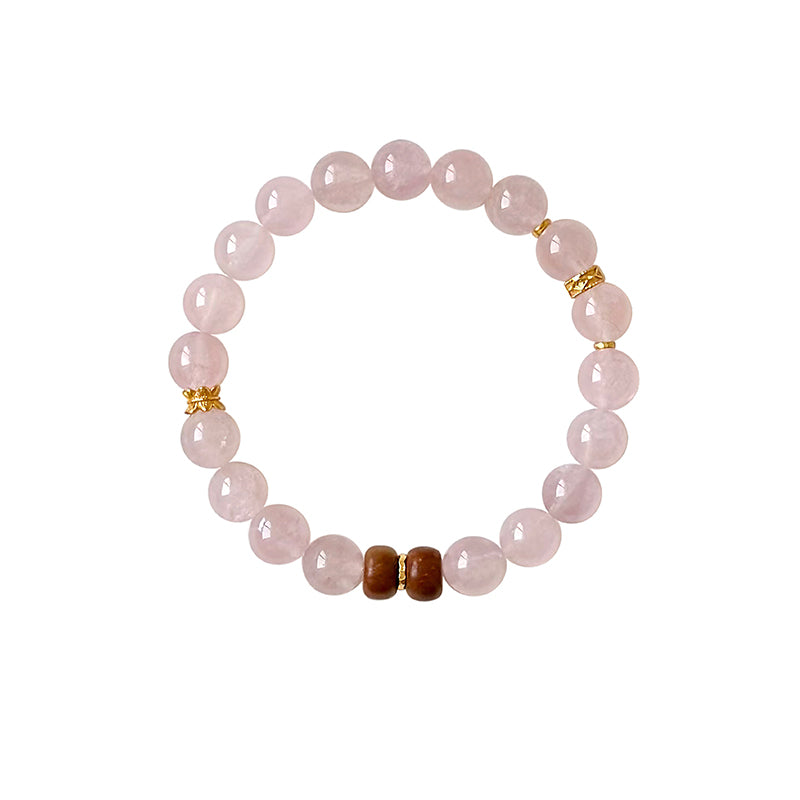Yingshi | Natural Rose Quartz Bracelet – Chinese Elegance & Love Attraction